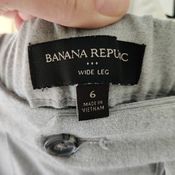 Banana republic grey wide leg pants - Picture 5 of 5